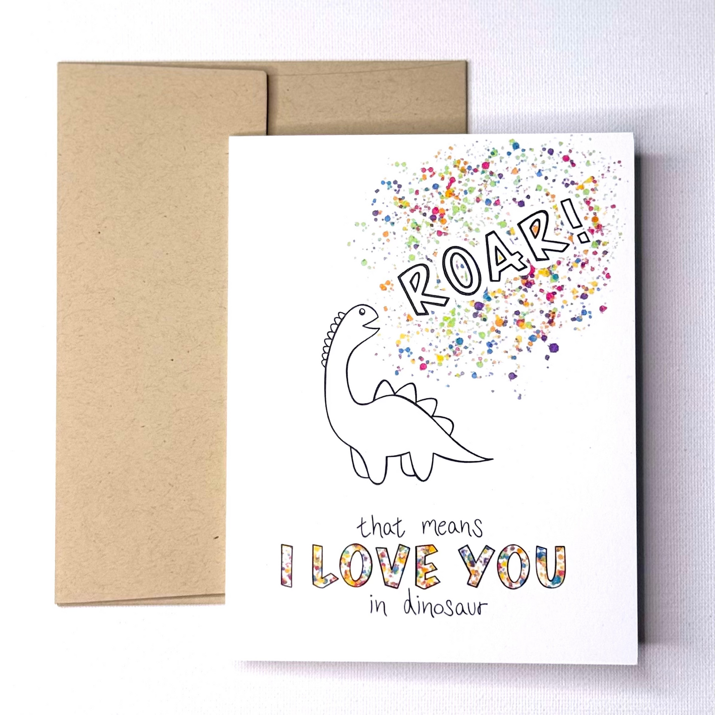 the JUST BECAUSE I LOVE YOU card